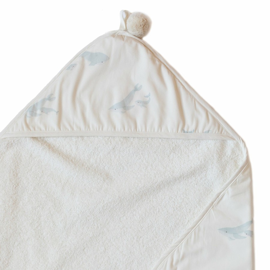 Nursery Pehr Bath Towels | Follow Me Hooded Towel