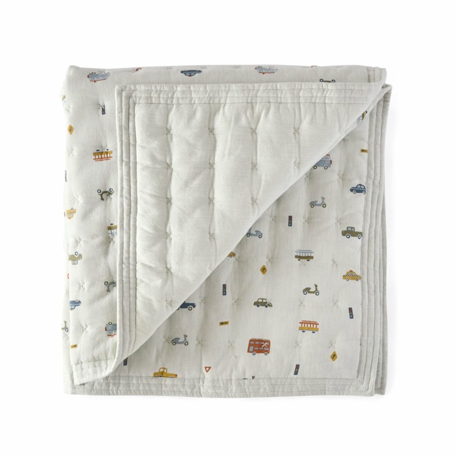 Nursery Pehr Canada Secret Garden | Quilted Chambray Blanket