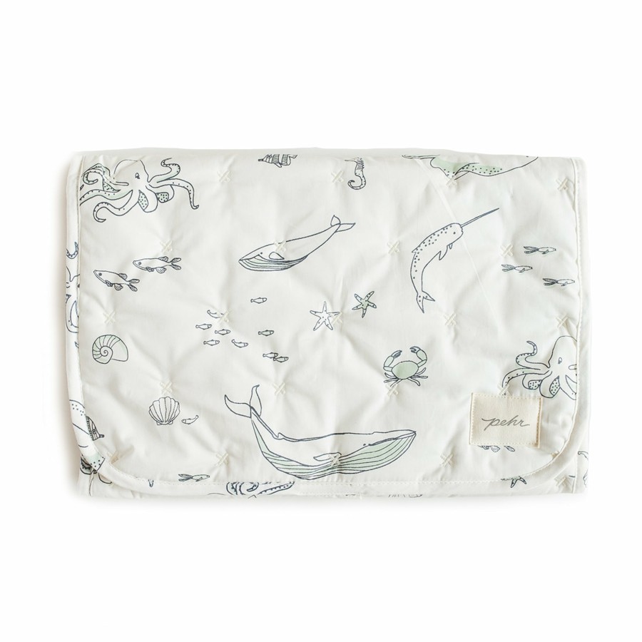 Nursery Pehr Burp Cloths | On The Go Portable Changing Pad