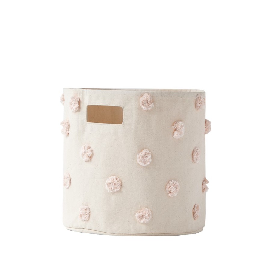 Nursery Pehr Mini Mushrooms | Pom Pom Basket - Bin