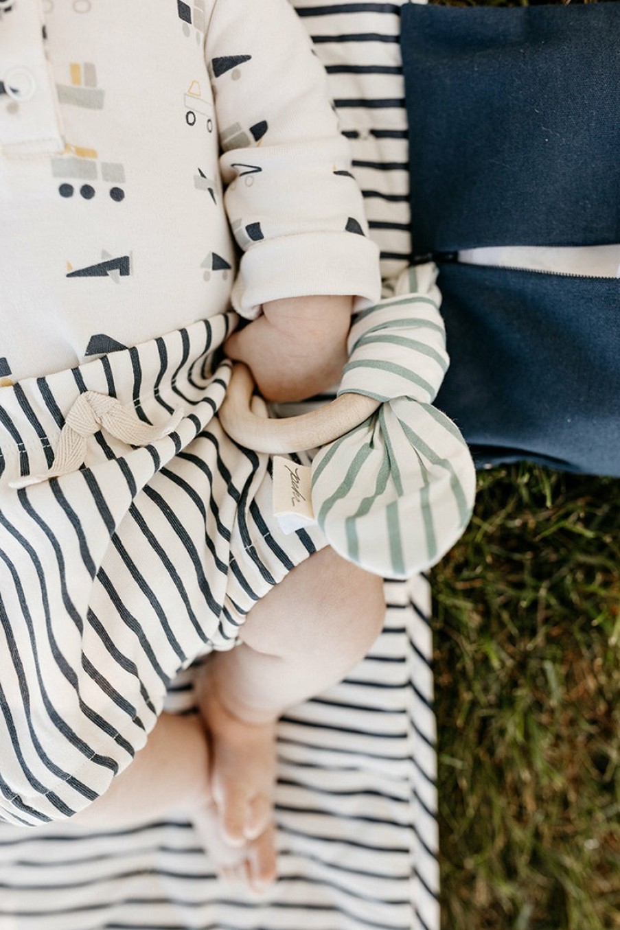 Nursery Pehr Diaper Bag | Striped On The Go Teether