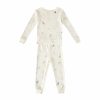 Nursery Pehr Canada Over The Moon | Ribbed Toddler Pajama Over The Moon