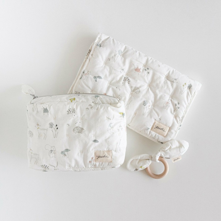 Nursery Pehr Burp Cloths | On The Go Teether Magical Forest