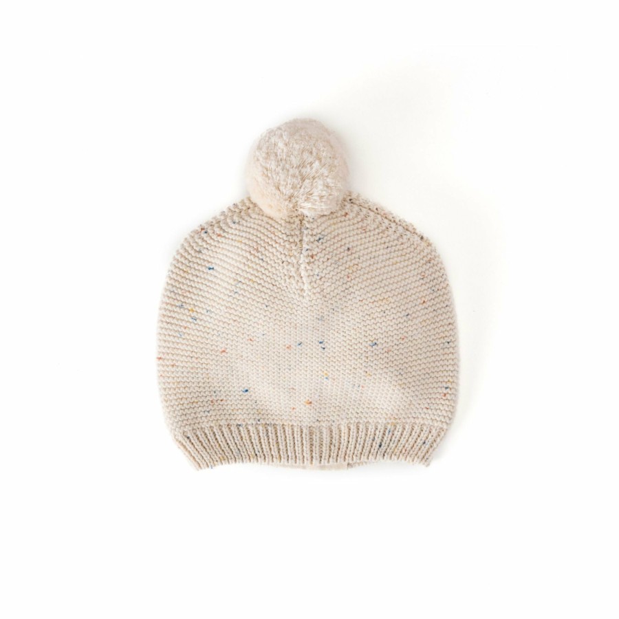 Organic Clothing Pehr Canada Knitwear | Confetti Knit Pom Pom Hat Rainbow Speck