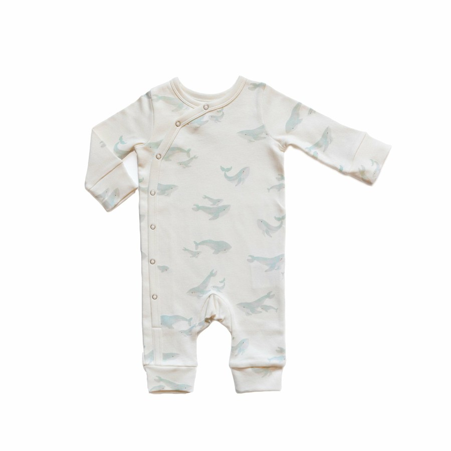 Nursery Pehr Follow Me Animals | Kimono Romper