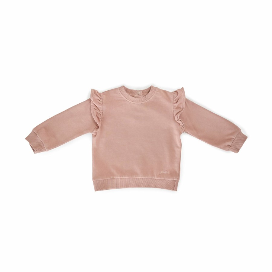 Organic Clothing Pehr Canada Tops | French Terry Ruffle Sweatshirt