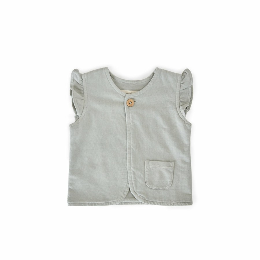 Organic Clothing Pehr Canada Tops | French Terry Ruffle Vest