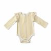 Organic Clothing Pehr One-Pieces | Long Sleeve Ruffle One-Piece